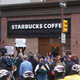 Police monitor activity as protestors demonstrate outside a Center City Starbucks on April 15, 2018, in Philadelphia.